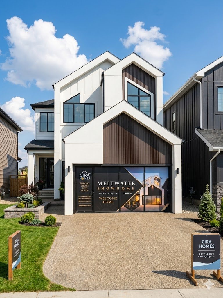 Cira Homes showhome exterior at Meltwater